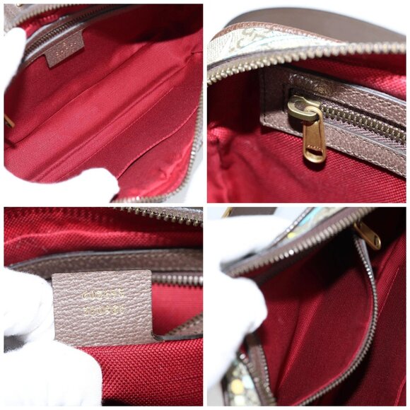 GUCCI GG Supreme Disney Collaboration Waist Bag PVC Beige 602695 Auth 141153M - Picture 16 of 16